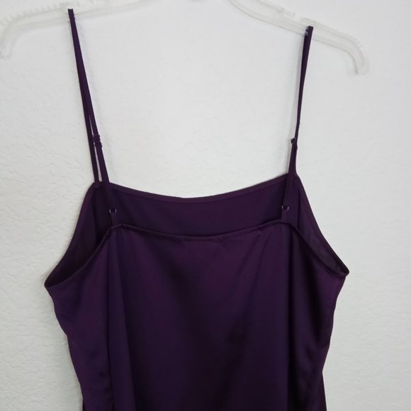 Kensie Plum Satin Mini Slip Sleeveless Dress M - Picture 3 of 7